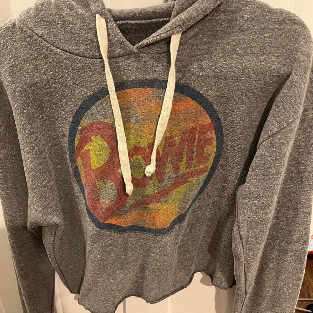 Trunk LTD David Bowie cropped raw edge hoodie with thumb holes
Gently worn - Picture 2 of 4